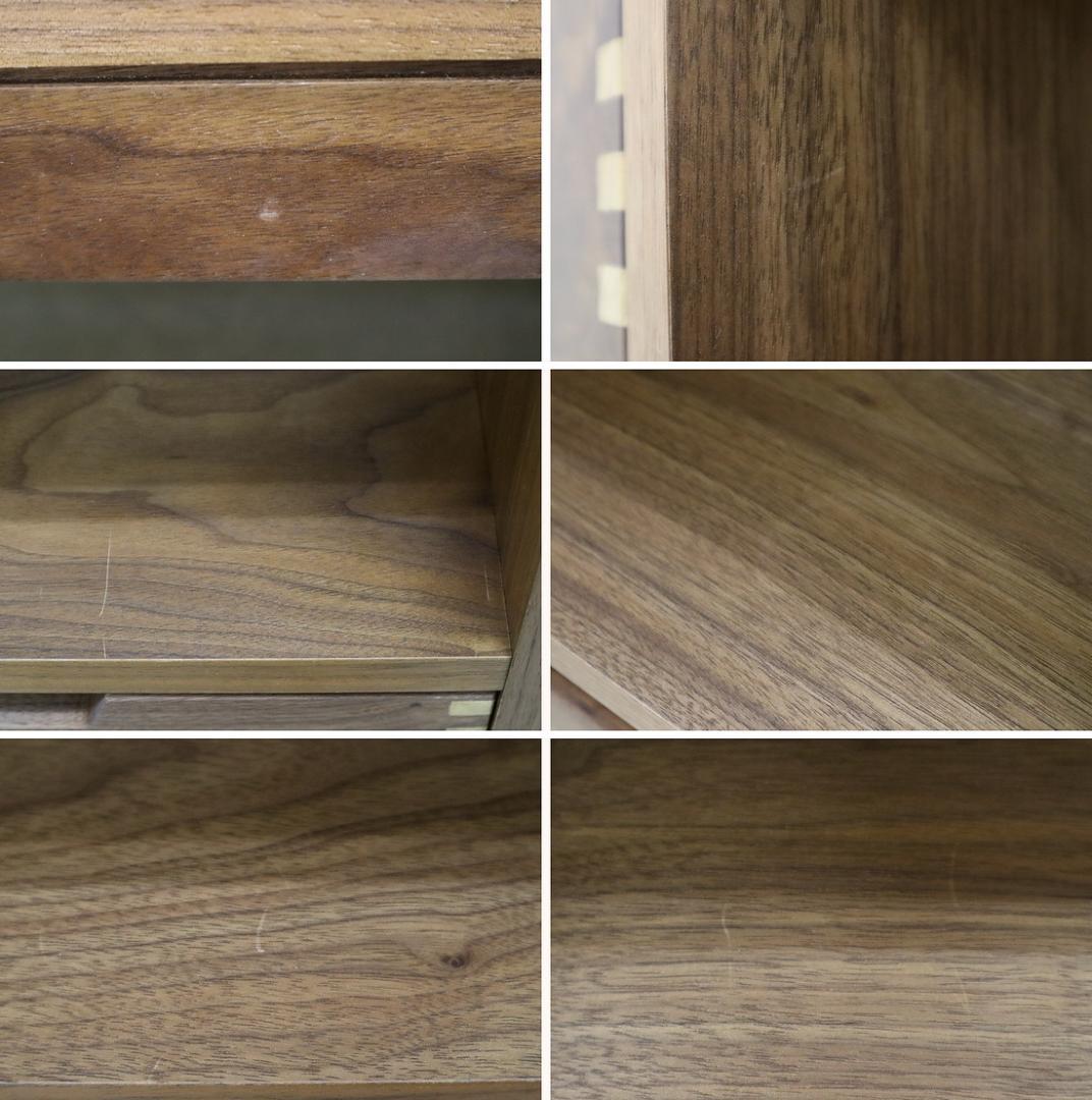 美品 リバティ シェルフ ウォールナット 無垢材 棚 飾り棚 大川家具 アクタス