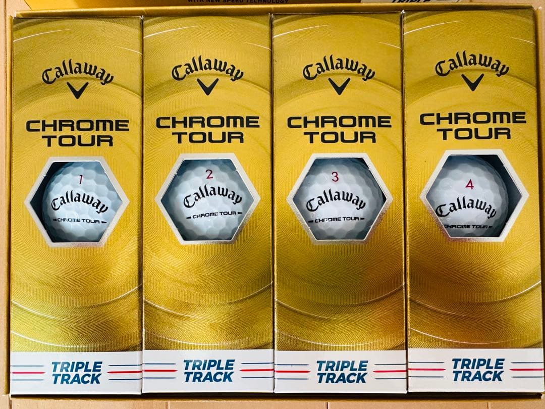 【新品】Callaway Chrome Tour ゴルフボール 12個入り