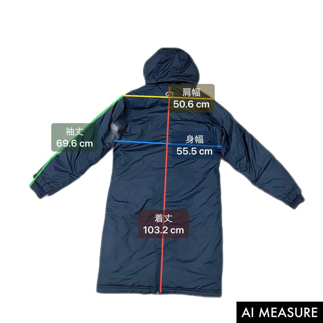 【美品】NIKE STORM-FIT ベンチコート 中綿入り フード付き L相当