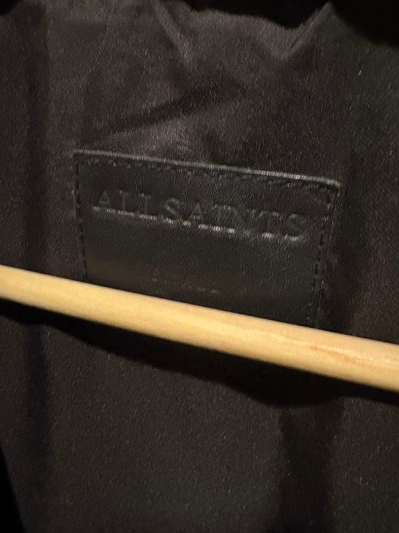 ALL SAINTS ラムレザー ダブルライダースジャケット S