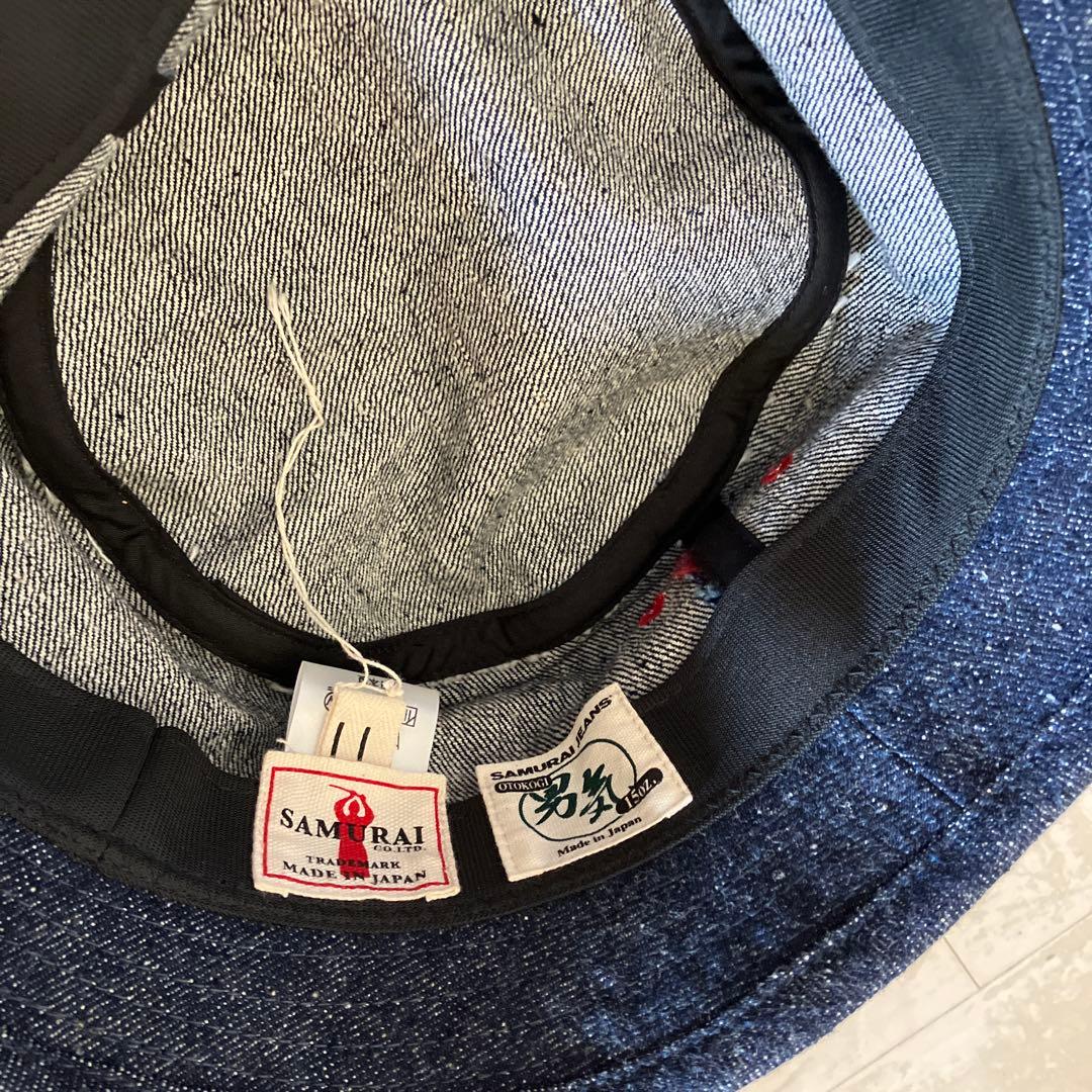 中古品　SAMURAI バケットハット ダークデニム　サイズLL