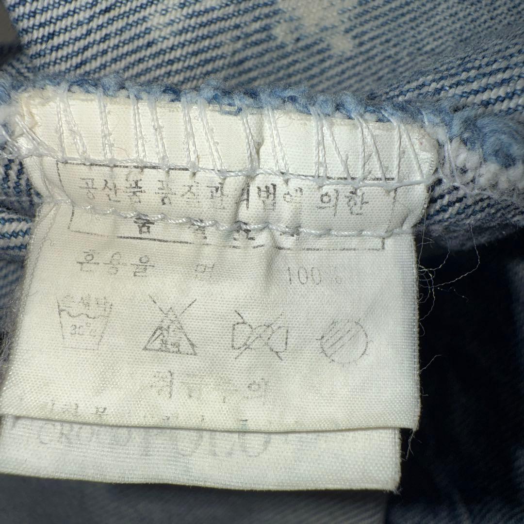 鬼レア 90s croco polo team ブリーチ デニム ジャケット