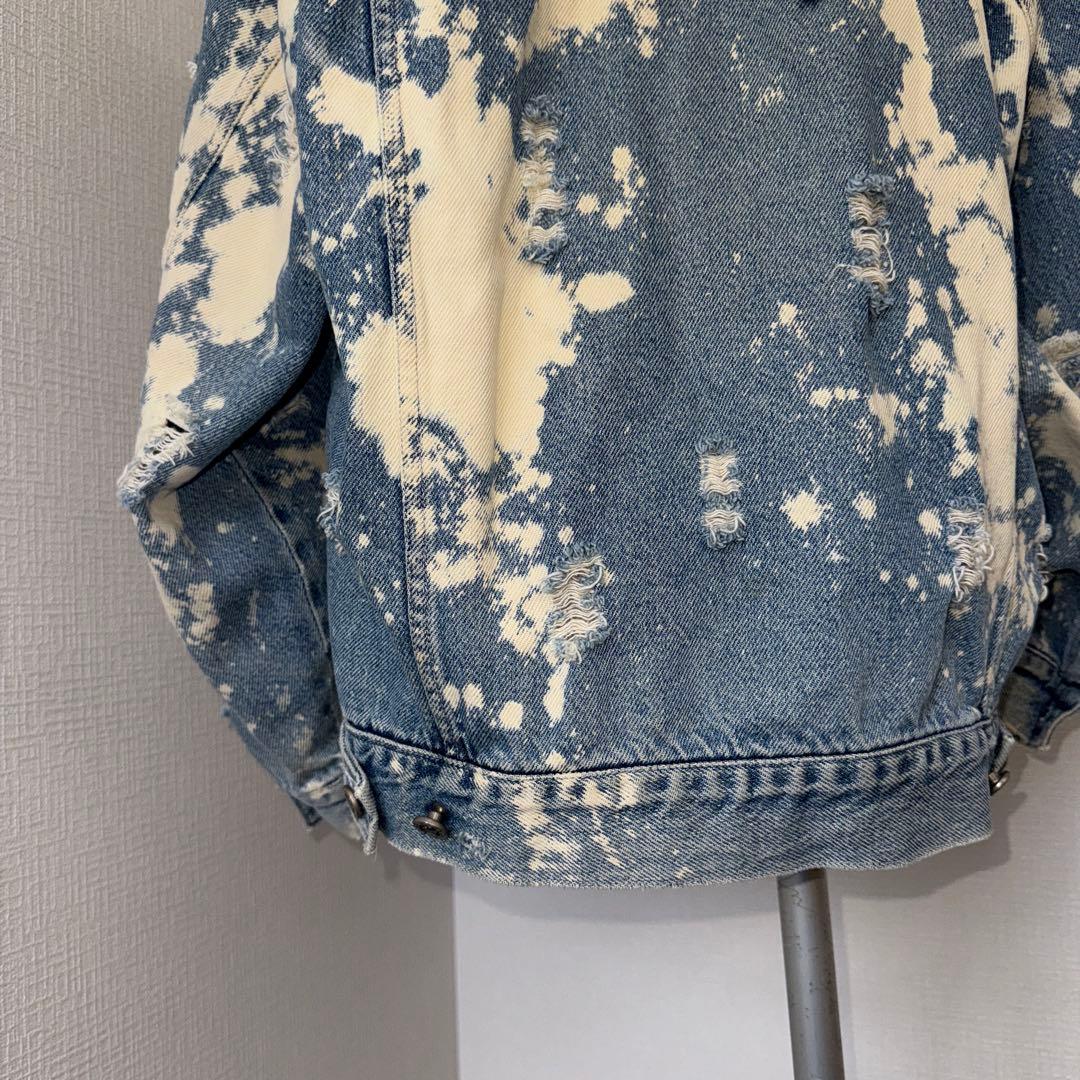 鬼レア 90s croco polo team ブリーチ デニム ジャケット