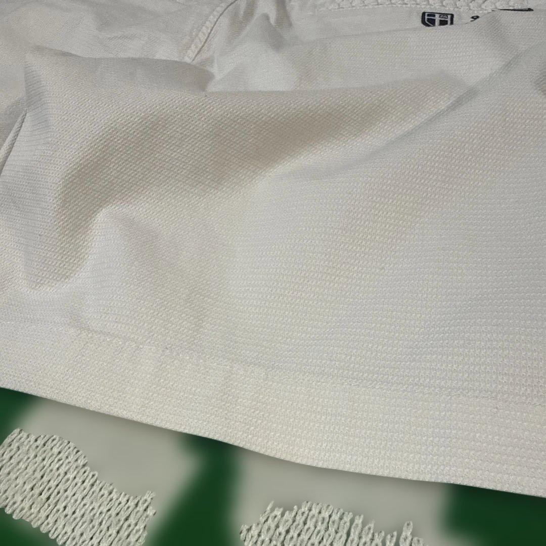 パーリーゲイツ パンツ 白 一部三つ編み イカリ刺繍ゴルフウェア