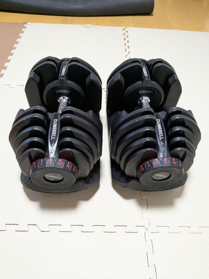 DUMBBELL 可変式ダンベル 5-40kg 17段階 片側②