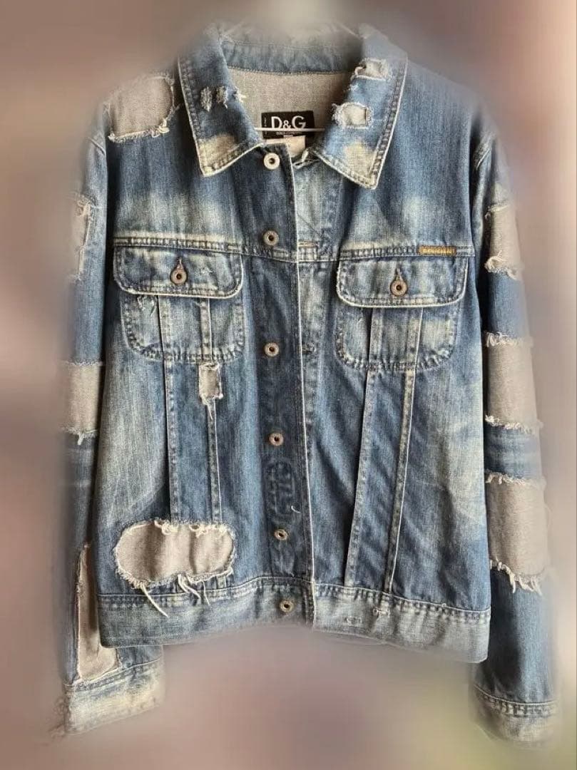 ドルガバ D&G Dolce & Gabbana ダメージ デニムジャケット L
