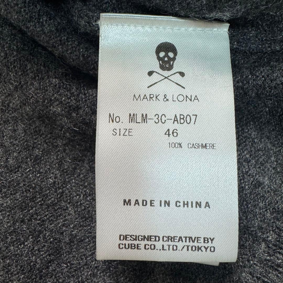 美品 MARK&LONA マークアンドロナ カシミヤ100 カーディガン 46