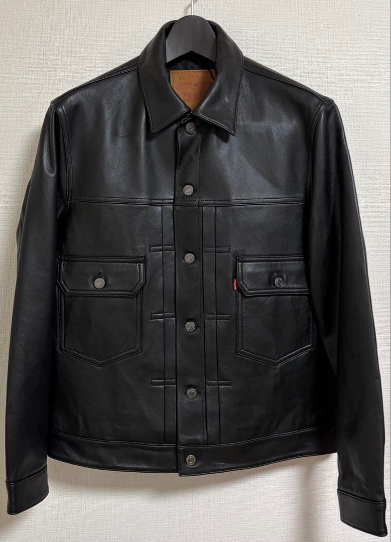 【新品】Levi's PREMIUM BLACK LEATHER JACKET
