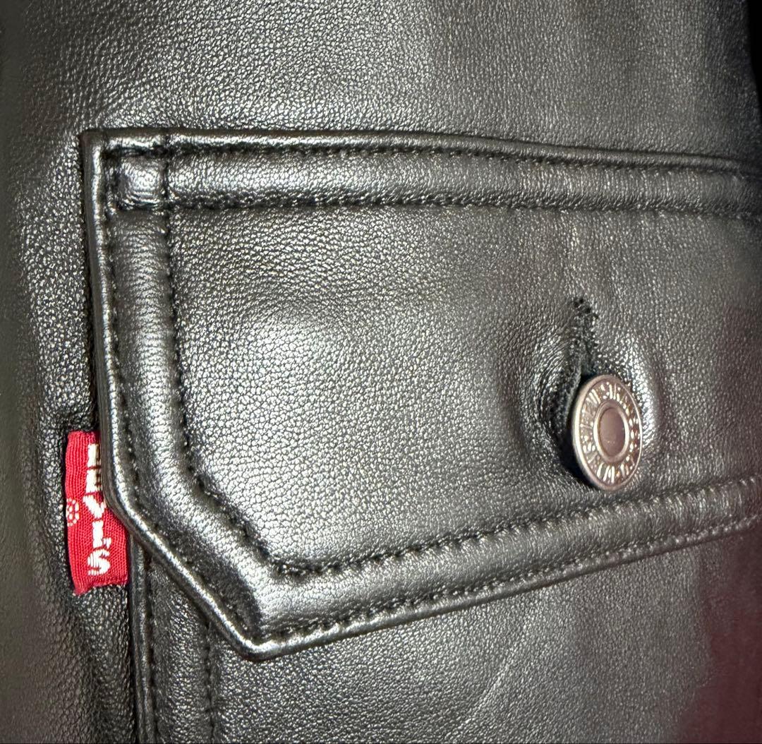 【新品】Levi's PREMIUM BLACK LEATHER JACKET