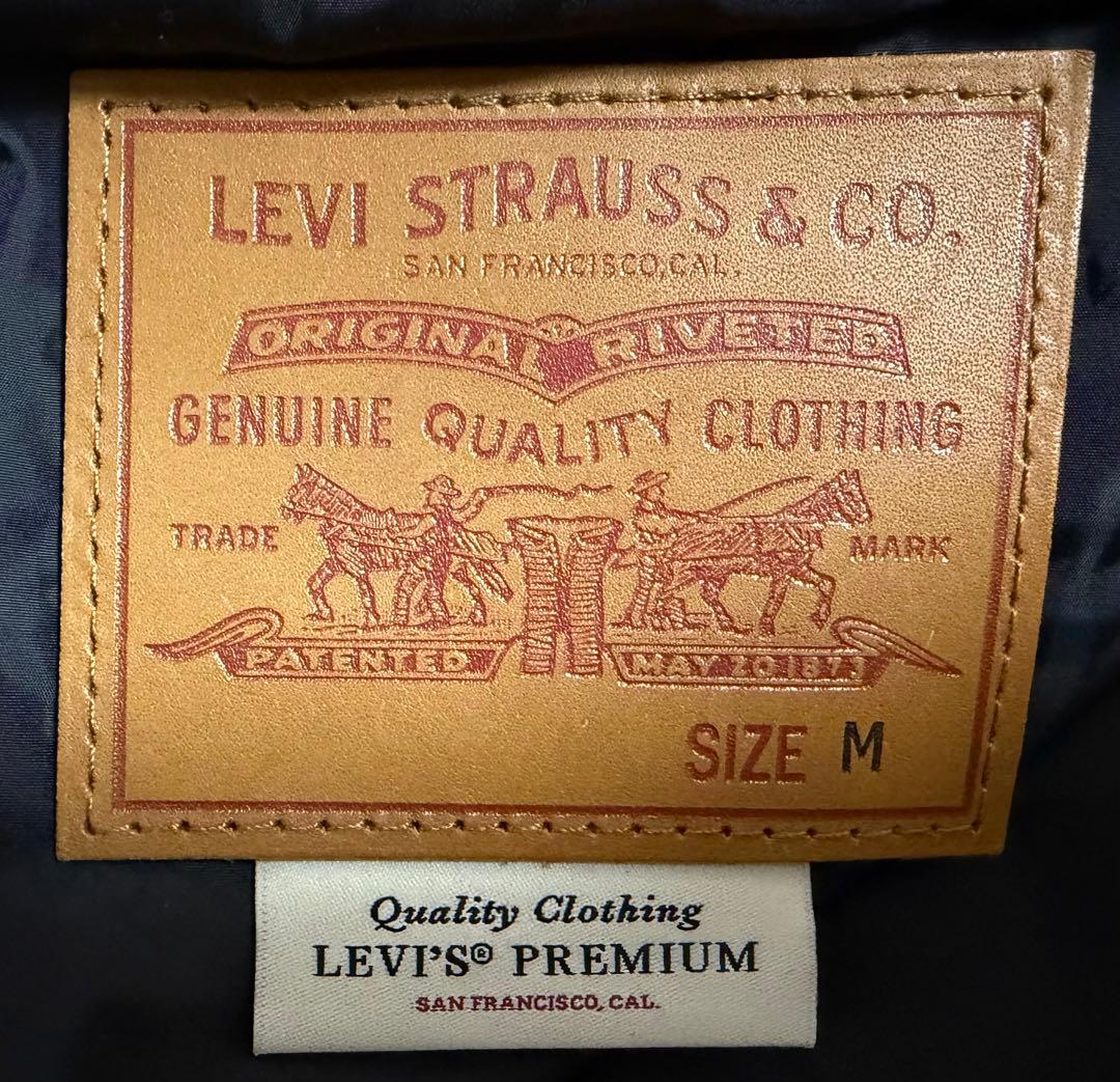 【新品】Levi's PREMIUM BLACK LEATHER JACKET