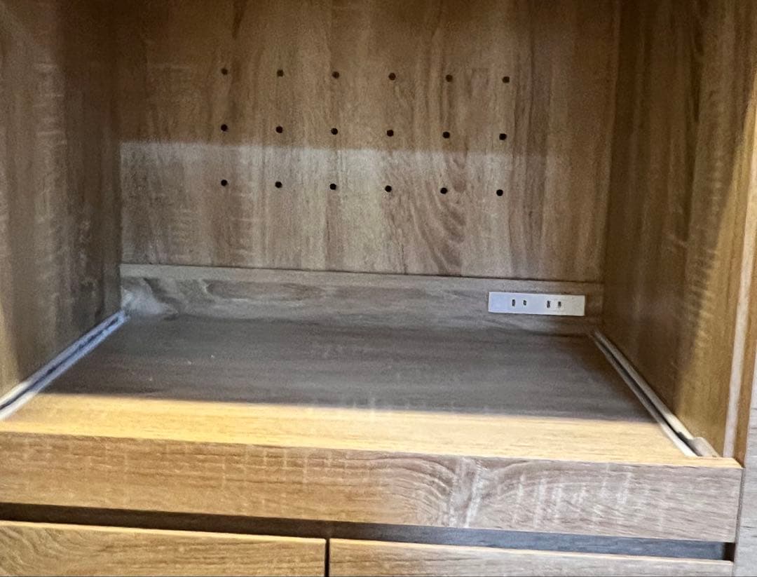 【トミー】調節できる、伸長式テーブル付キッチン収納