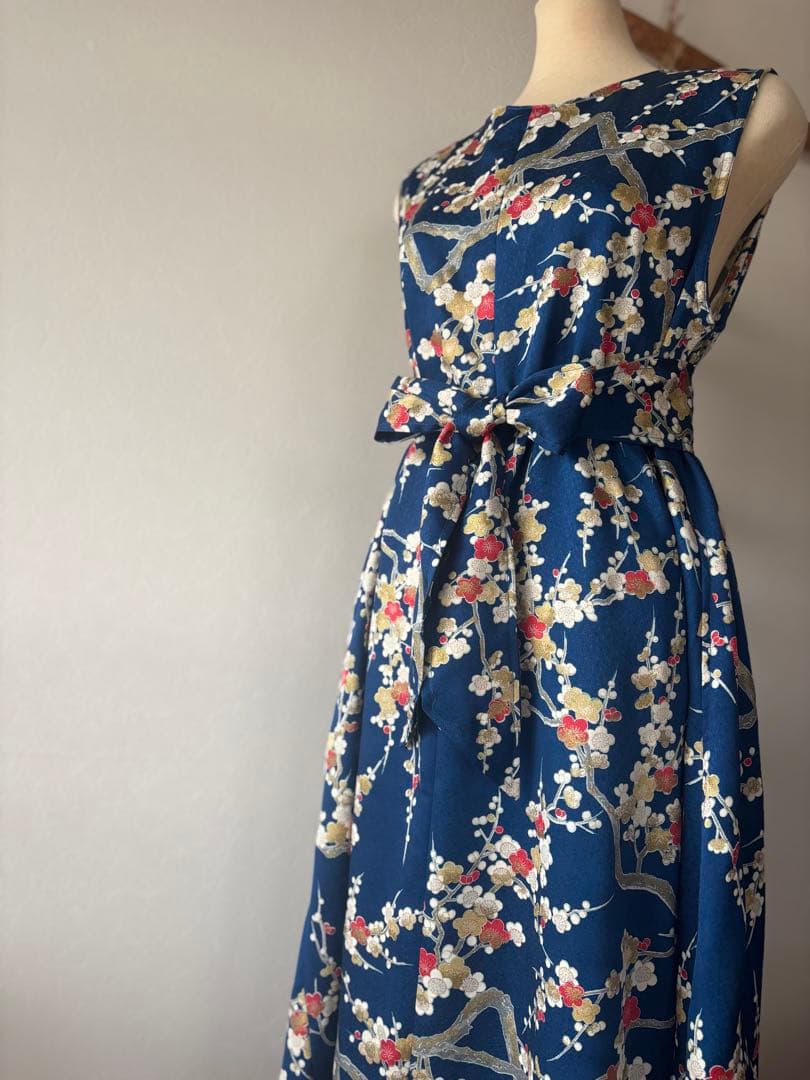新品　着物リメイク　ワンピース