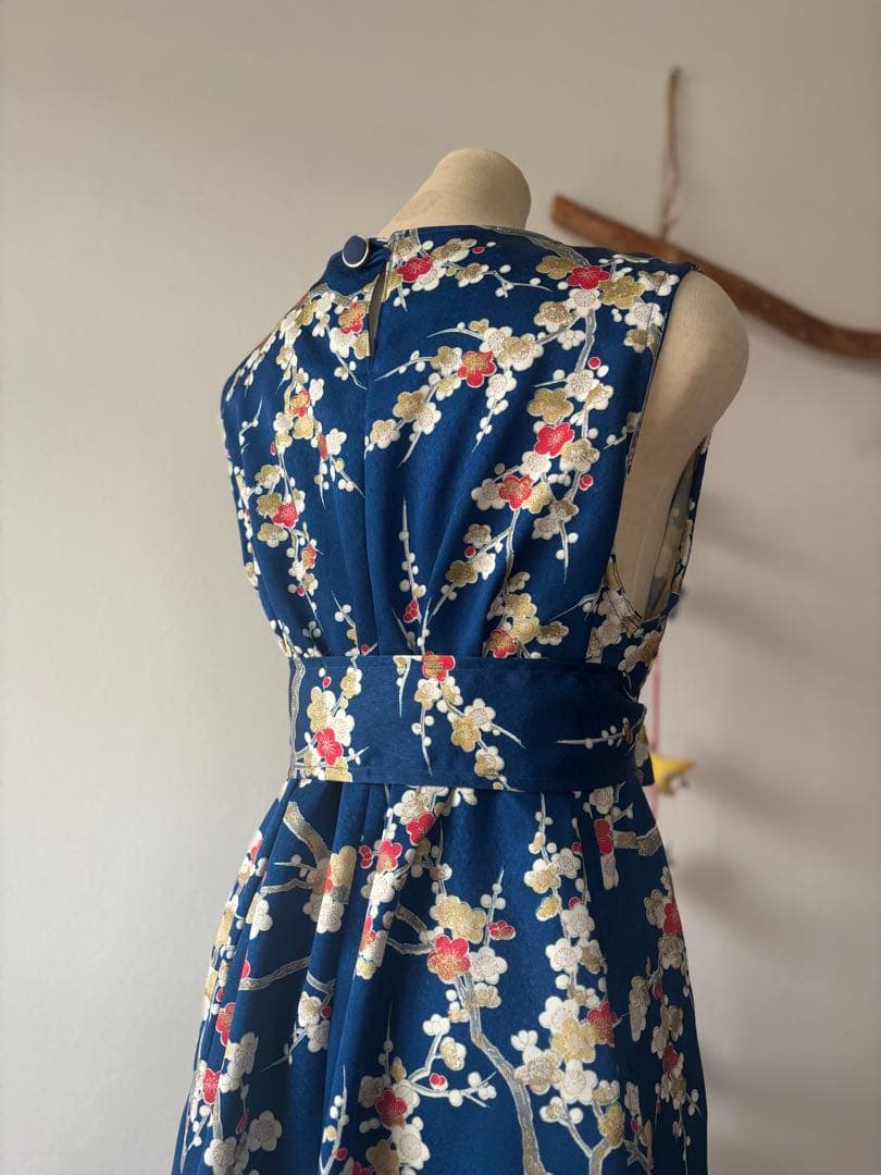 新品　着物リメイク　ワンピース