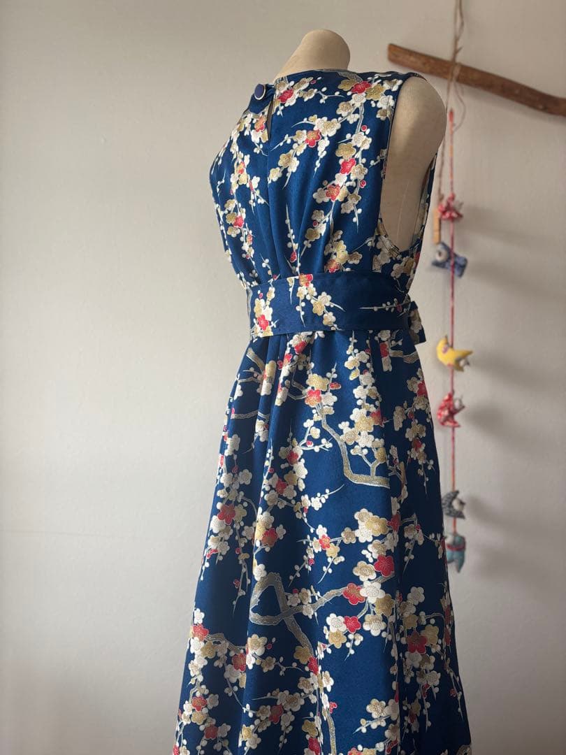 新品　着物リメイク　ワンピース