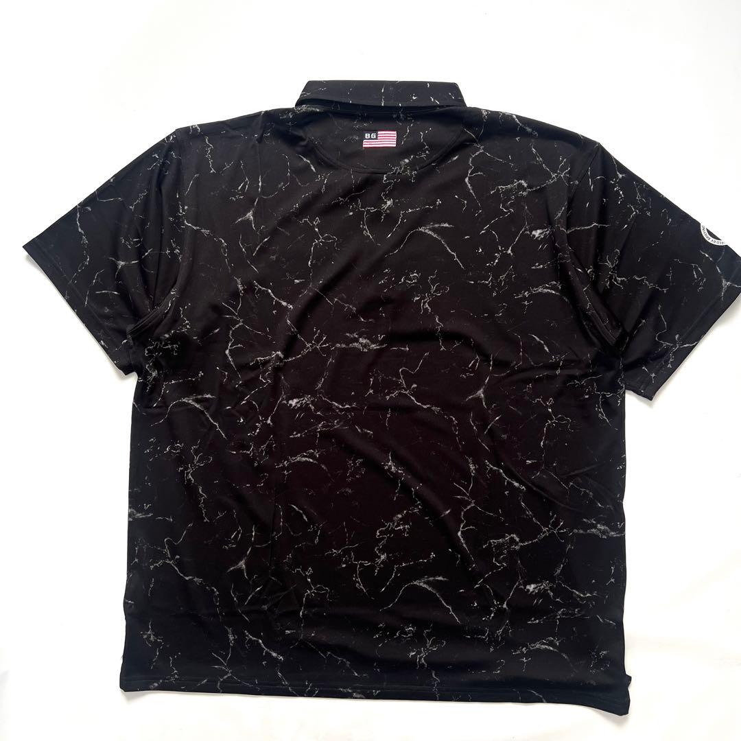【新品】BRIEFING ブリーフィング　ポロシャツ　大理石柄　メンズ　ゴルフ
