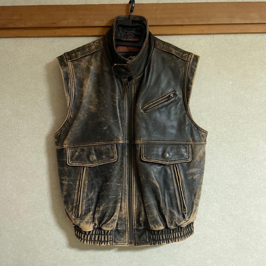 レザー ベスト