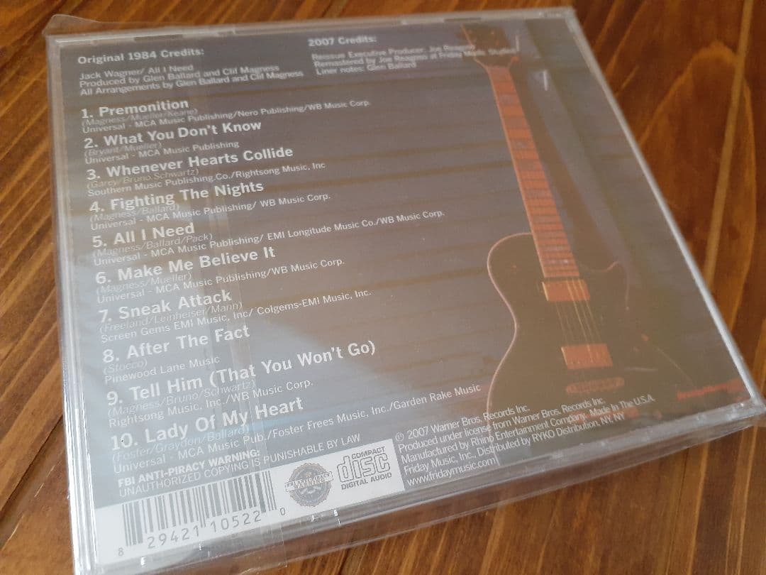 洋楽 Jack wagner CD all I need remaster