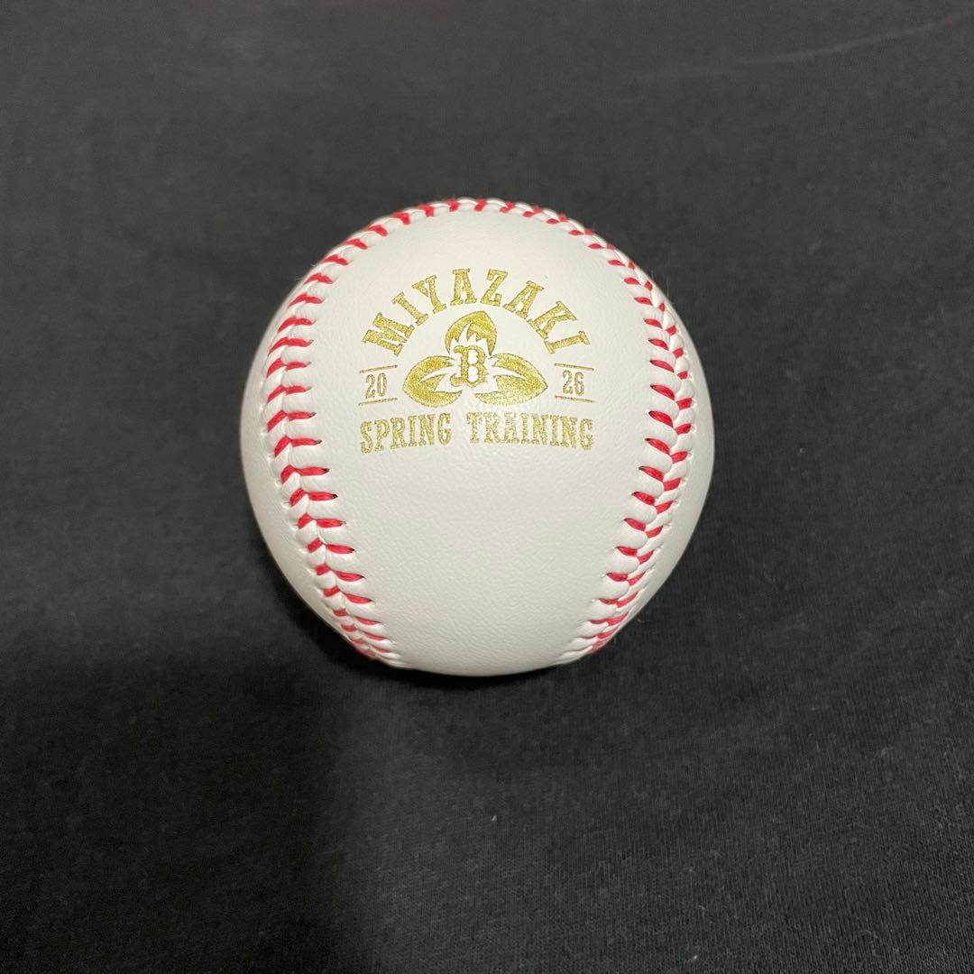 オリックスバファローズ　西川龍馬　直筆サインボール　キャンプ限定　ロゴ入り