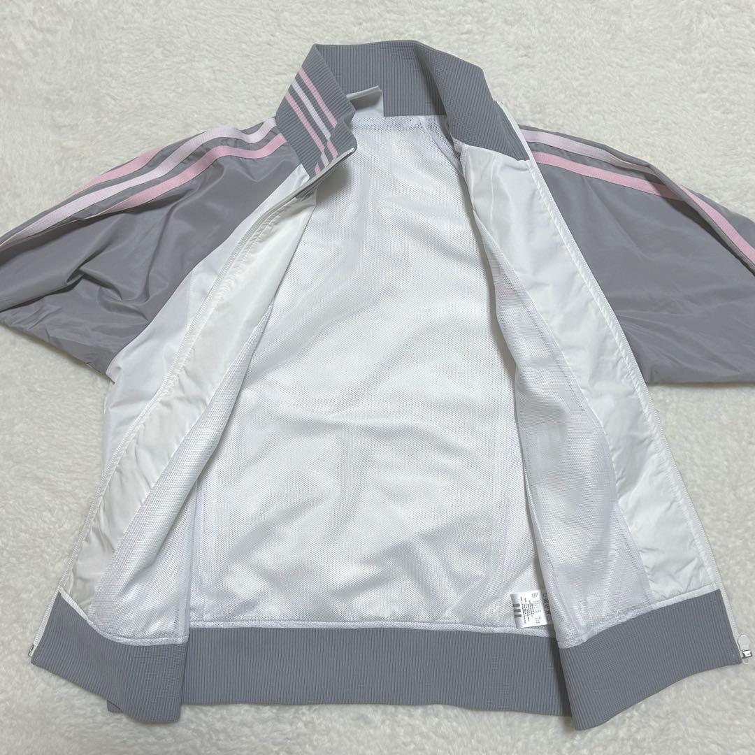 00s adidas ウインドブレーカー セットアップ y2k 白/灰 M