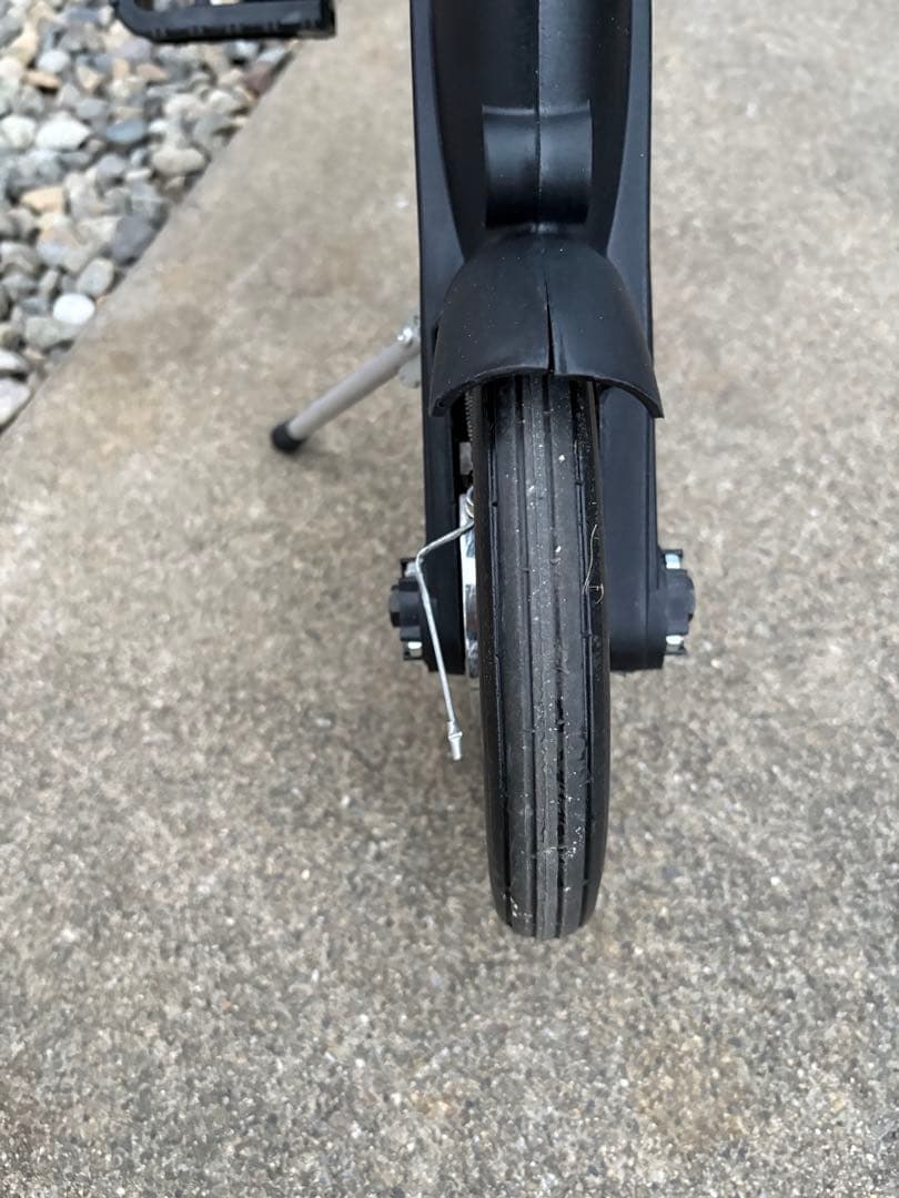 折りたたみ自転車 黒赤 コンパクト収納　 軽量 高さ4段階