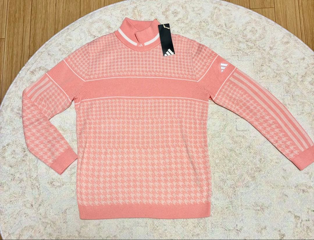 【即日発送】M アディダス 千鳥格子 プライムニット サイドプリーツ スカート