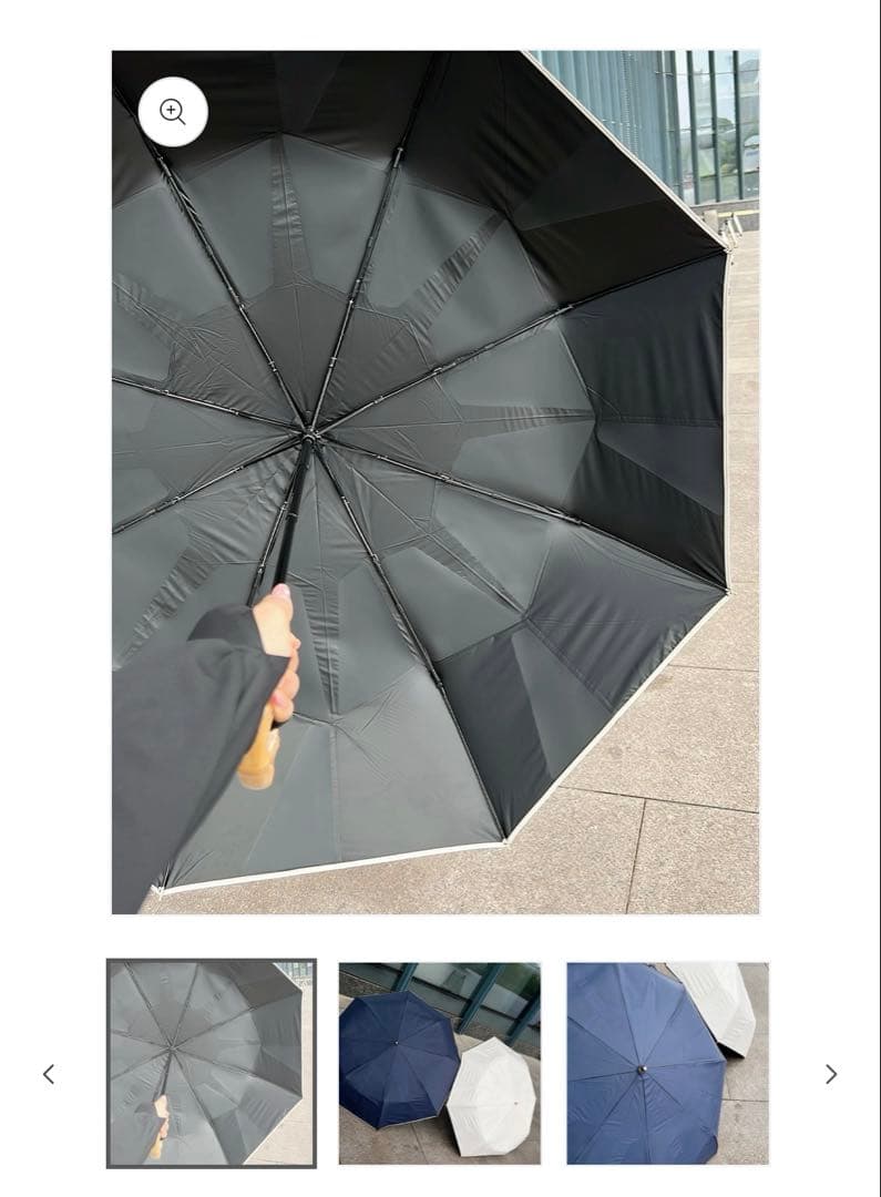 しいちゃん 100%遮光日傘 ベージュ