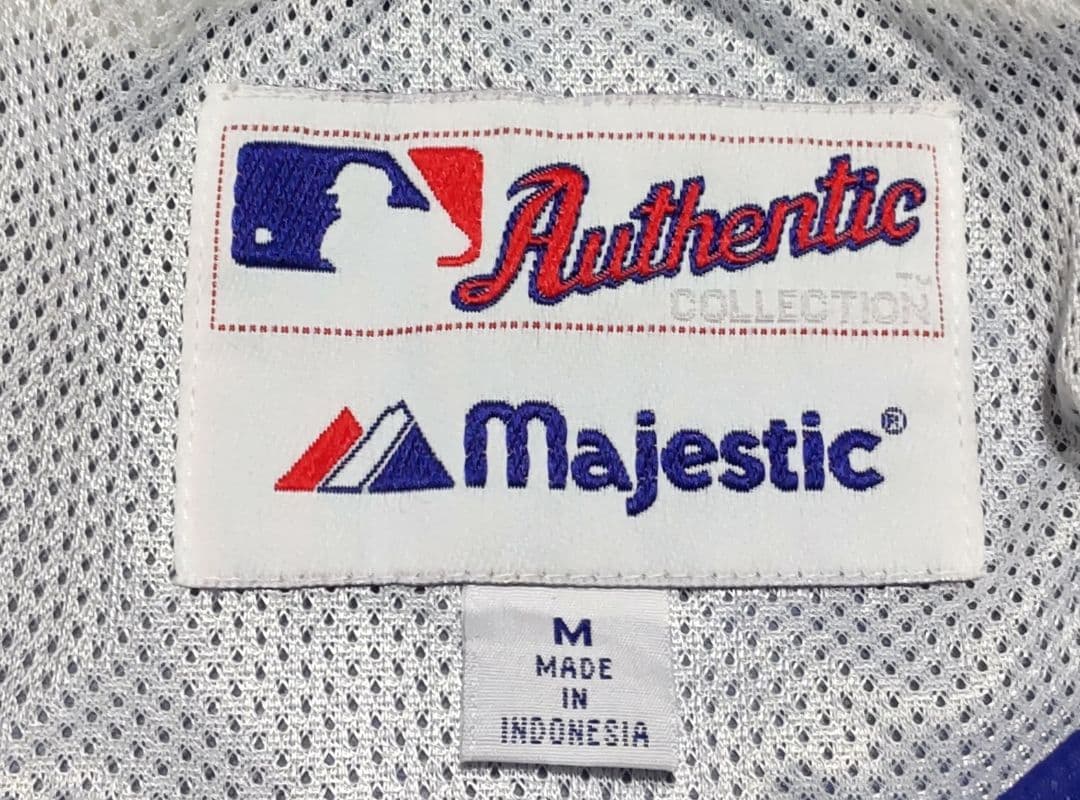 美品【Majestic】ロサンゼルス ドジャース ハーフジップ プルオーバー M