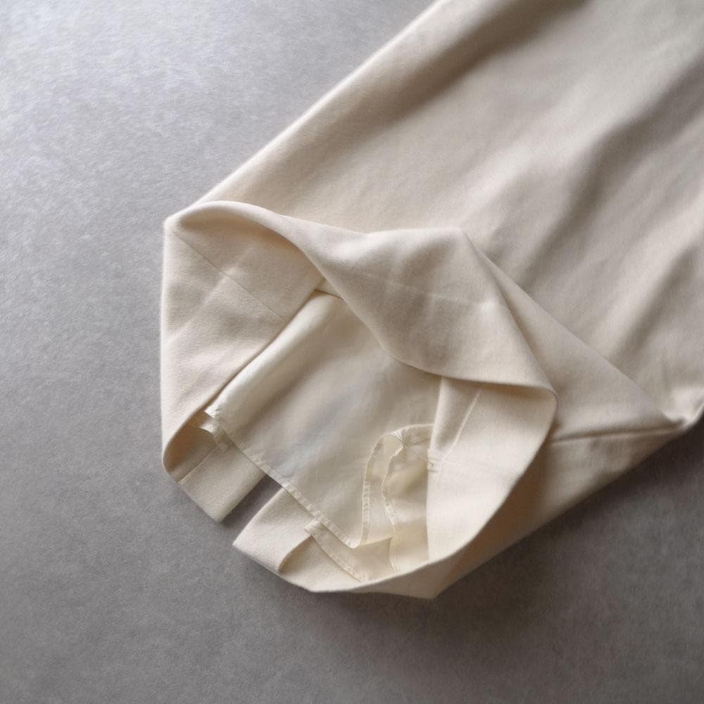 美品 ウィムガゼット 3,8万円 ウールのマキシワンピース ホワイト E472