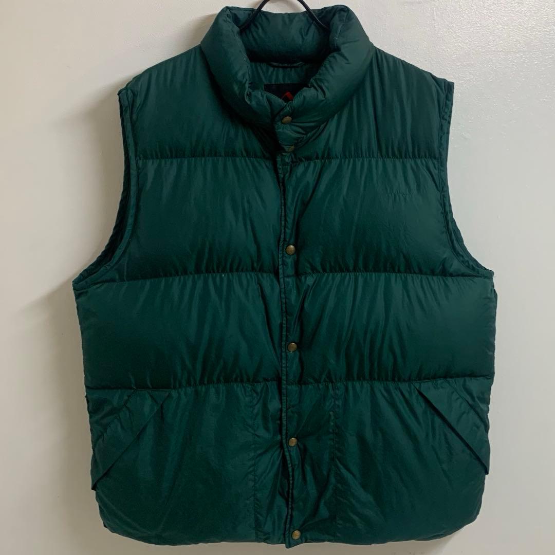 L.L.Bean OUTDOORS VINTAGE 90s ダウンベスト L 緑