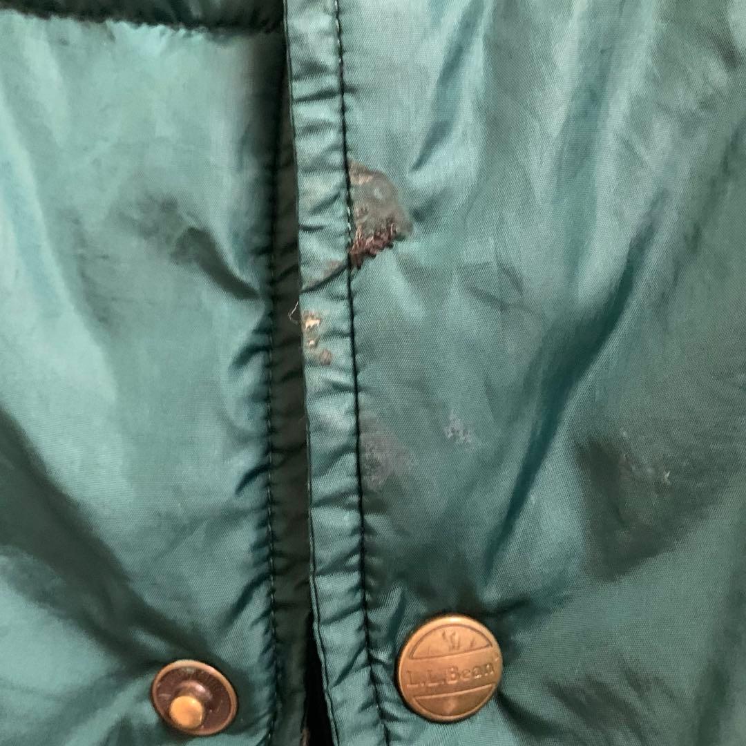 L.L.Bean OUTDOORS VINTAGE 90s ダウンベスト L 緑