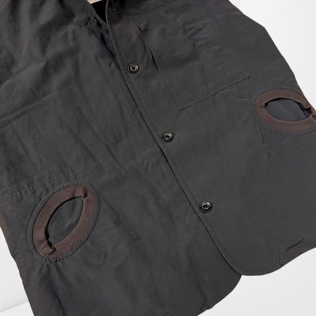 【レミーラ】中綿ベスト 日本製 シンプル 防寒 アウトドア ブラック L