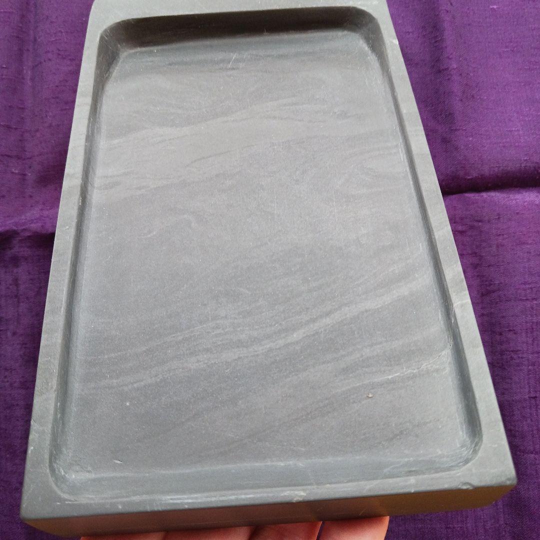 和硯　硯石　蒼龍石⑦　流れる雲のような石紋