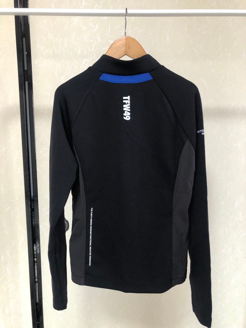 TFW49 MOCK NECK HALF ZIP サイズM ブラック