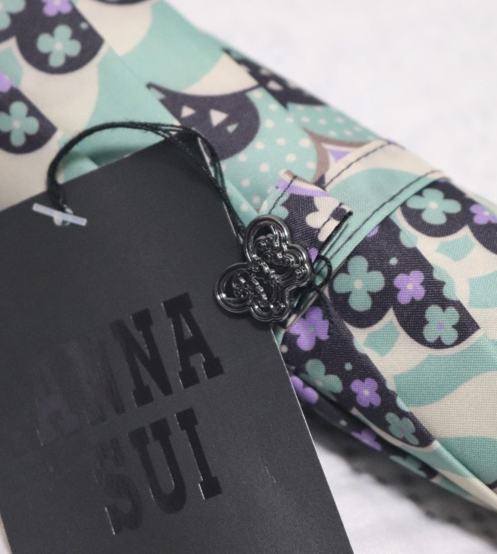 新品タグ付き【アナスイ】洋風パゴダ型 幾何学フィオーリ風柄 長傘 雨傘