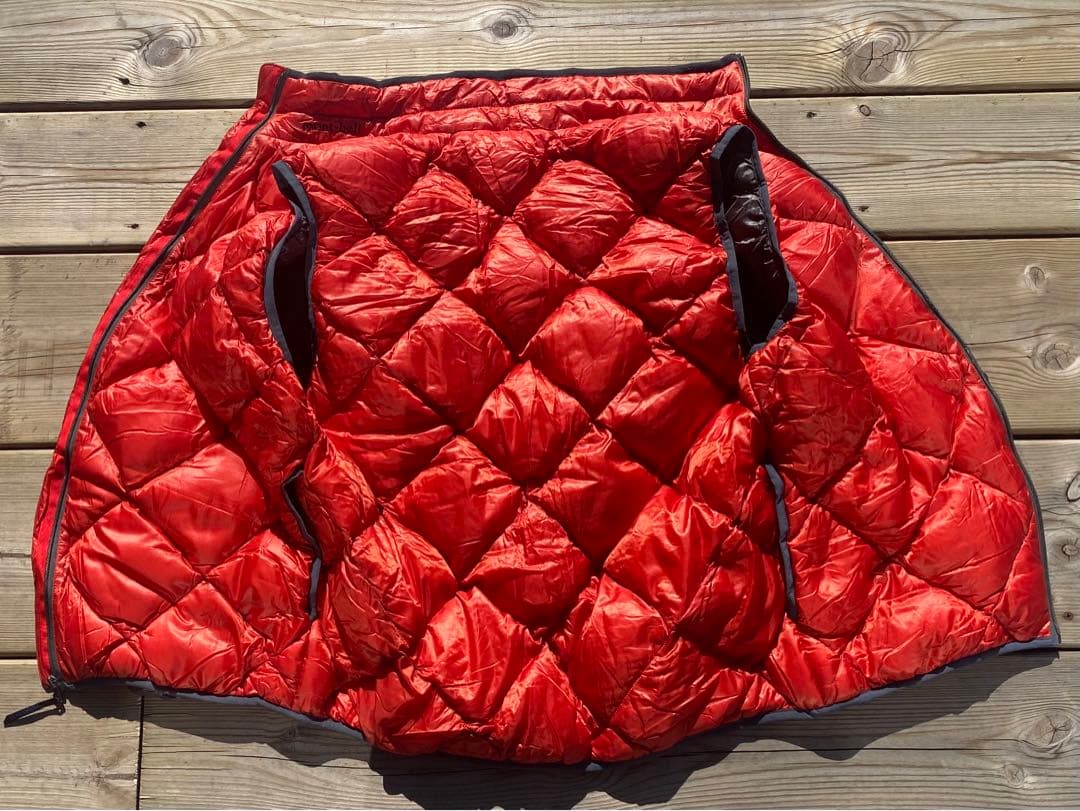 mont-bell 赤 キルティング ベスト M