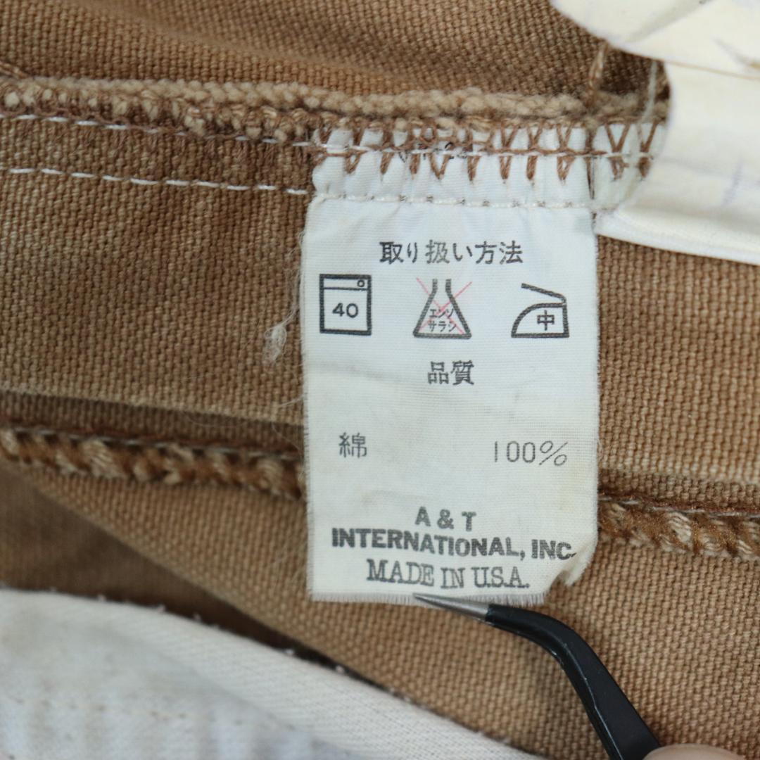 【希少】USA製　90s カーハート　ダック　ペインターパンツ　ベージュ W29