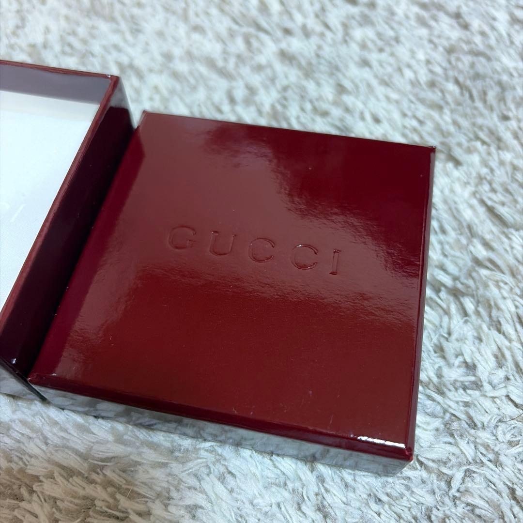 美品　グッチ インターロッキング　ワイドリング　8号　GUCCI シルバー