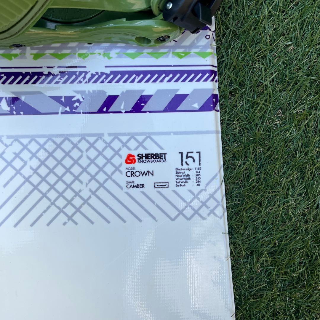 SHERBET CROWN 151cm スノーボード