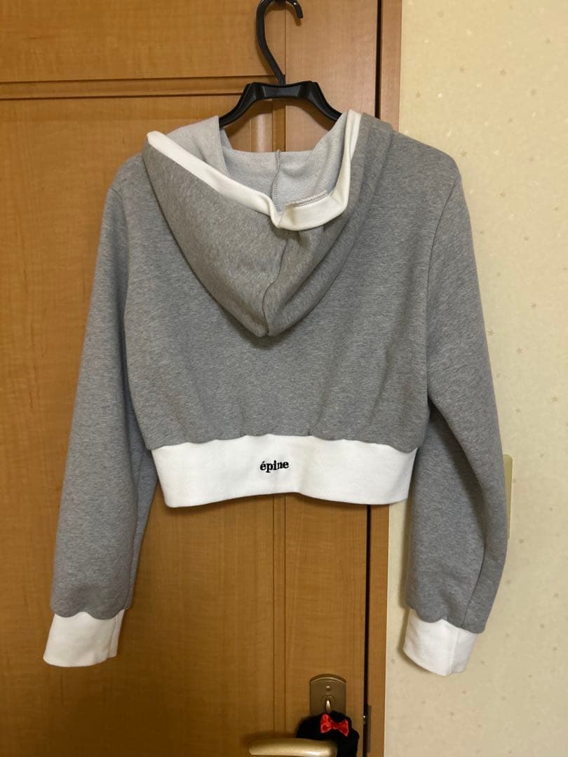 【epine】 é ribbon piping zip hoodie パーカー