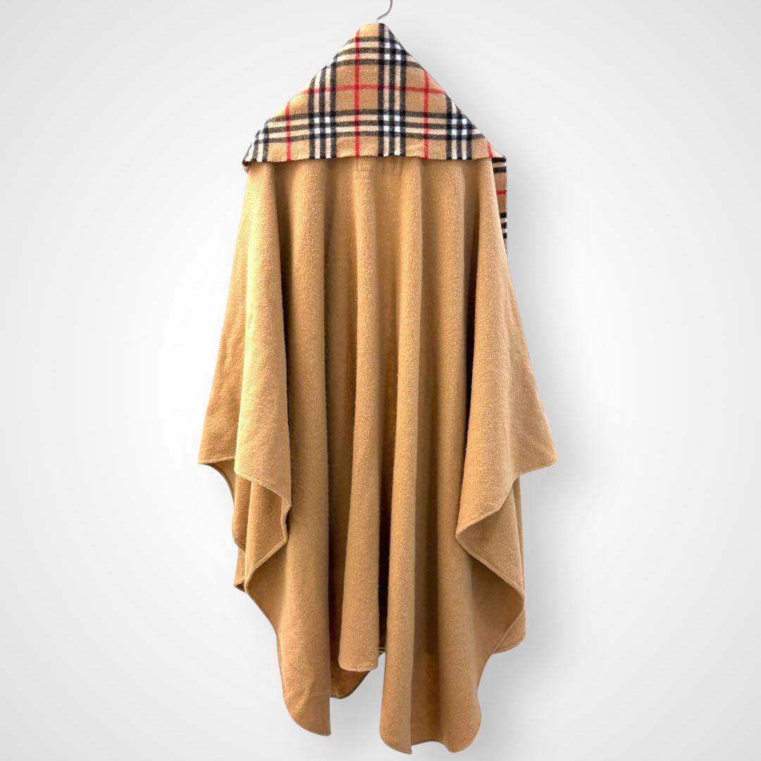 Burberrys ノバチェック 切替 ポンチョ ケープ コート バーバリー