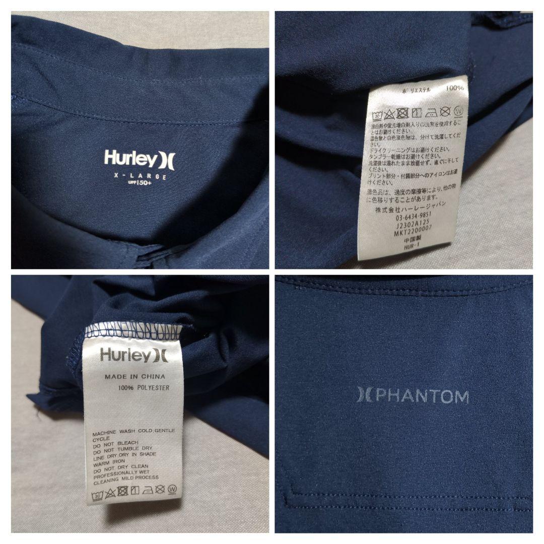 ハーレー HURLEY ゴルフウェア PHANTOM 半袖 ポロシャツ LL 紺