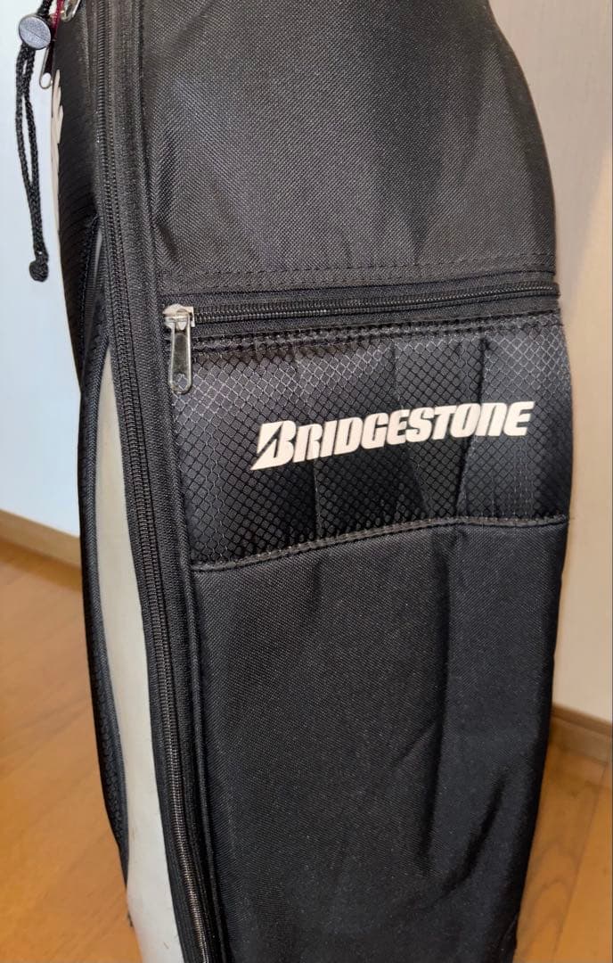 BRIDGESTONE キャディバッグ 9型 黒/赤シルバー