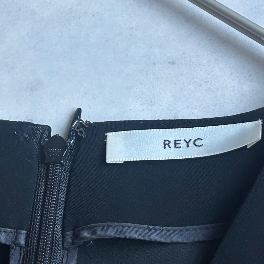ヨーコチャン REYC フォーマルワンピース バイカラー ロング 黒