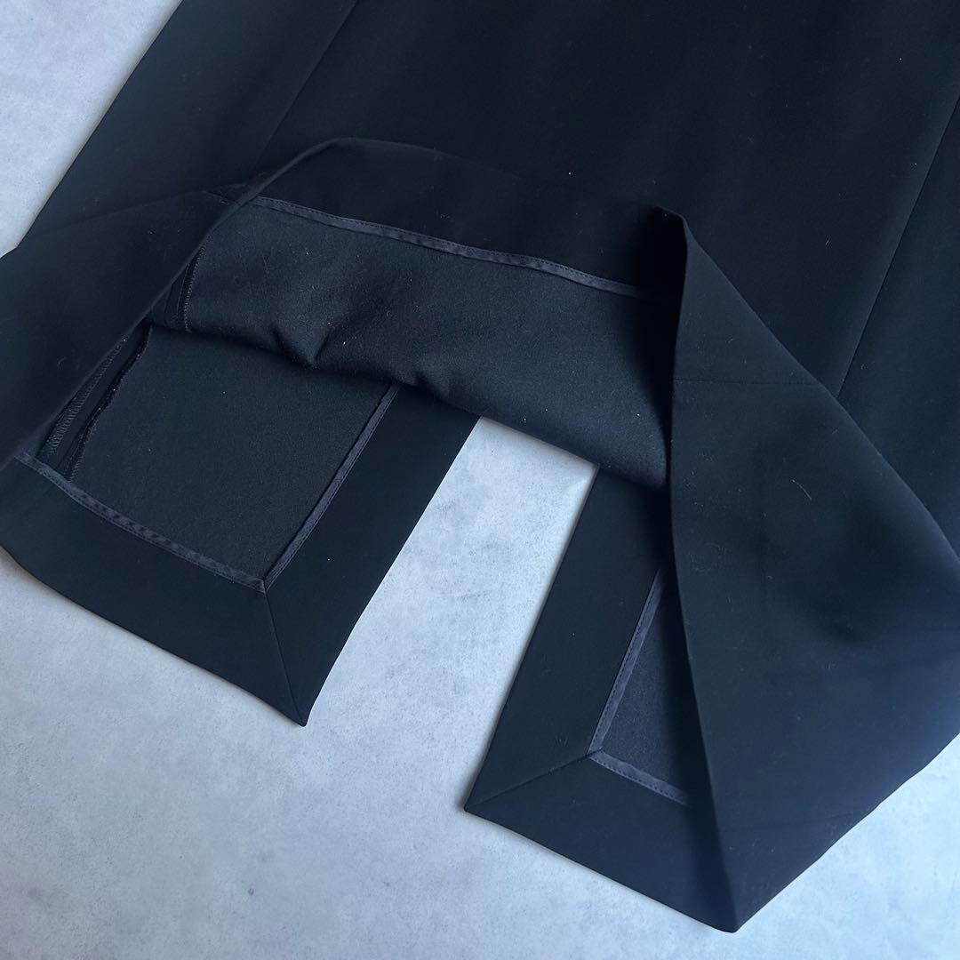 ヨーコチャン REYC フォーマルワンピース バイカラー ロング 黒