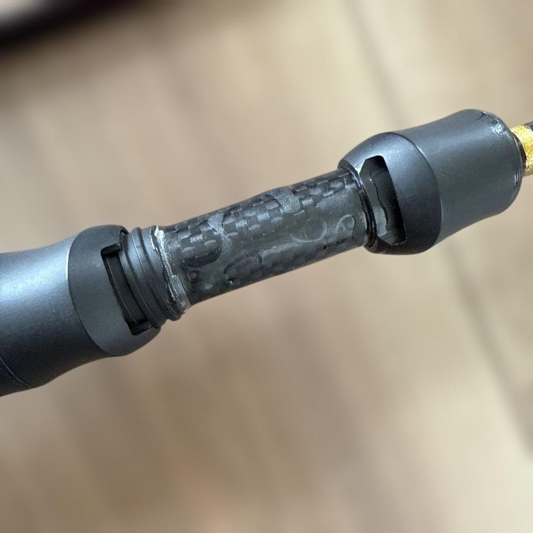 フライロッドをヘチ竿に改造3セクション