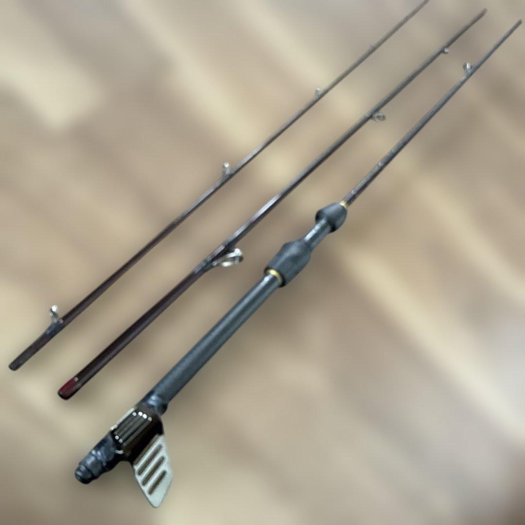 フライロッドをヘチ竿に改造3セクション
