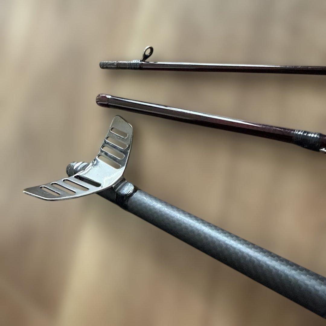 フライロッドをヘチ竿に改造3セクション