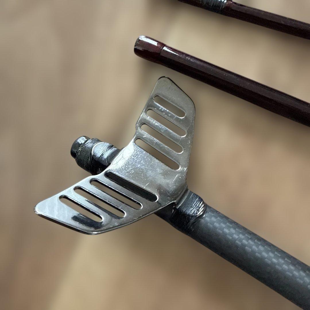 フライロッドをヘチ竿に改造3セクション