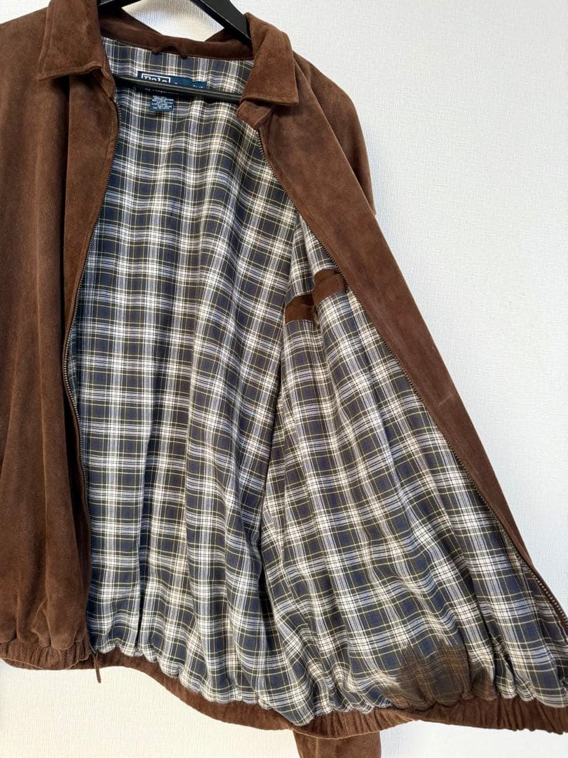 スペシャル 90s ラルフローレン スエード レザー ジャケット XL ブラウン