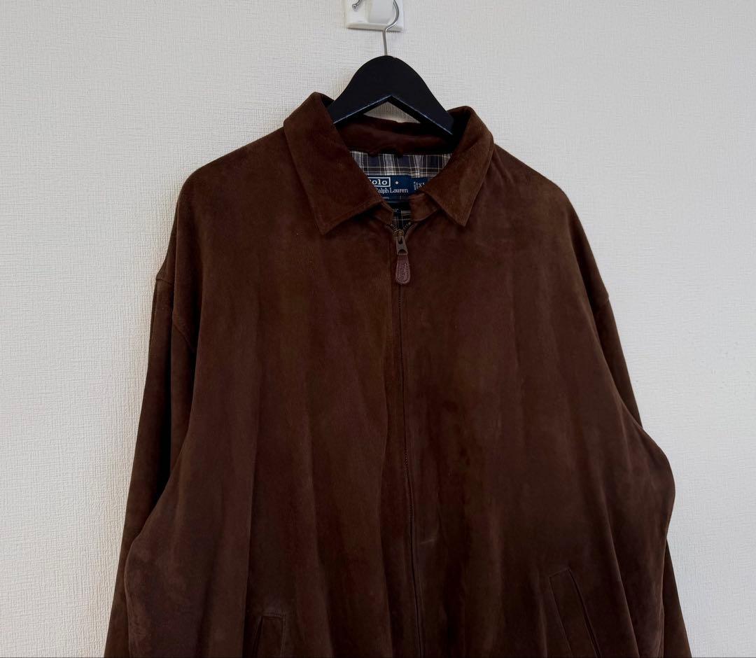 スペシャル 90s ラルフローレン スエード レザー ジャケット XL ブラウン